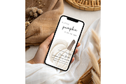 Boho Rattan iPhone Mockup, a Mockup by MockupWizard (Thumbnail 2 of 3)