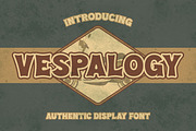 Vespalogy - Authentic Display Font, a Font by Almarkhatype (Thumbnail 1 of 10)