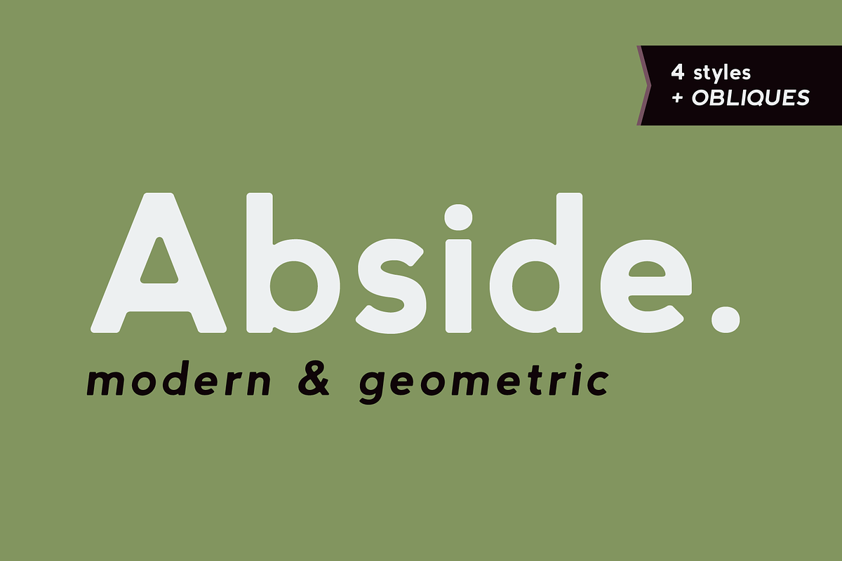 Abside Font (Modern & Geometric), a Sans Serif Font by Hederae Type Foundry (Photo 1 of 8)