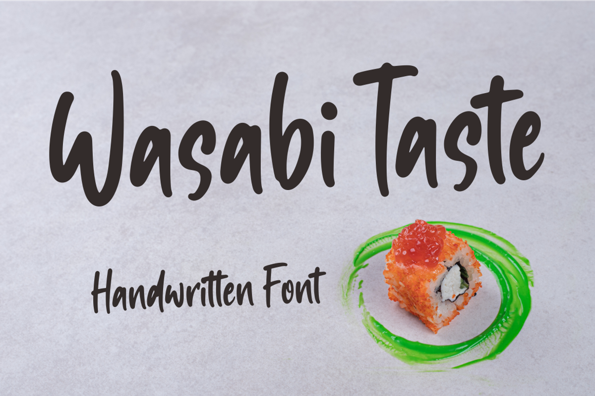 Wasabi Taste, a Script Font by N (Photo 1 of 10)