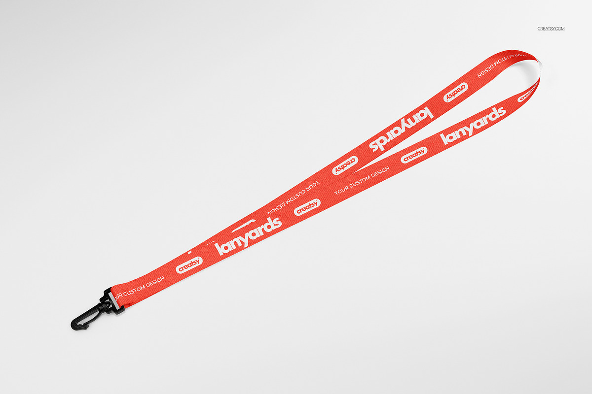Polyester Lanyards Mockup Set, an Advertising Mockup by creatsy5 (Photo 9 of 13)