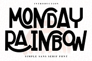 Monday Rainbow, a Serif Font by FreshTypeINK (Thumbnail 1 of 8)