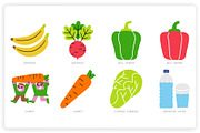 Healthy Foods, a Food Illustration by monkik (Thumbnail 3 of 14)