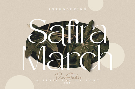 Safira March, a Serif Font by din-studio.com