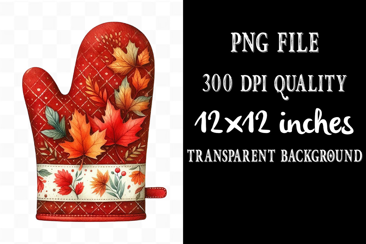 Watercolor Red Autumn Cottage PNG, an Illustration by Designking (Photo 3 of 4)