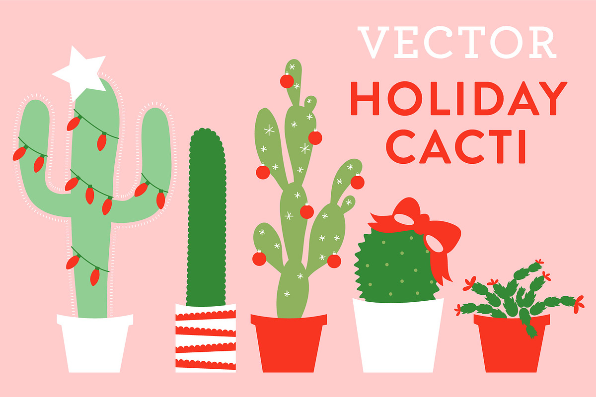 Holiday Cactus, an Illustration by Sarah Hearts (Photo 1 of 2)