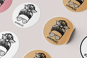 Modern Messy Bun PNGs, a Person Illustration by Unusual Vectors (Thumbnail 5 of 10)