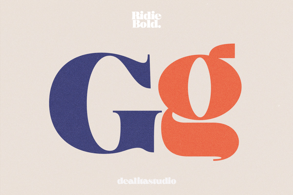 Ridie - Display Font, a Serif Font by dealitastudio (Photo 3 of 7)