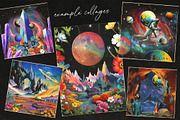 Retro Sci-Fi Collage Creator Kit, an Object Graphic by Nibera (Thumbnail 2 of 11)