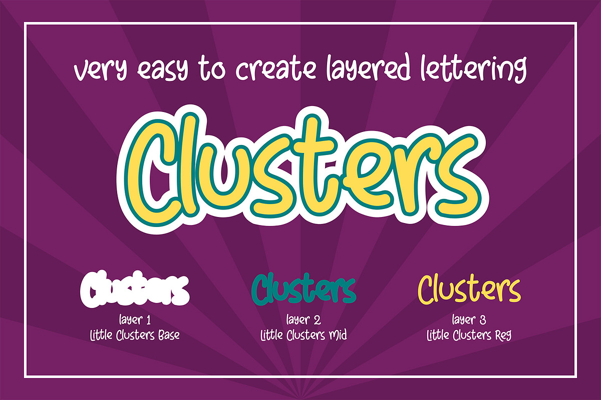Little CLusters, a Font by Abo Daniel Studio (Photo 10 of 15)