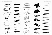 137 doodles with textured brushes, a Decorative Illustration by Pinkbrush (Thumbnail 4 of 6)