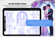 200 Wedding Couple Procreate Stamps, a Brush Add-On by Selentaori Studio (Thumbnail 8 of 12)