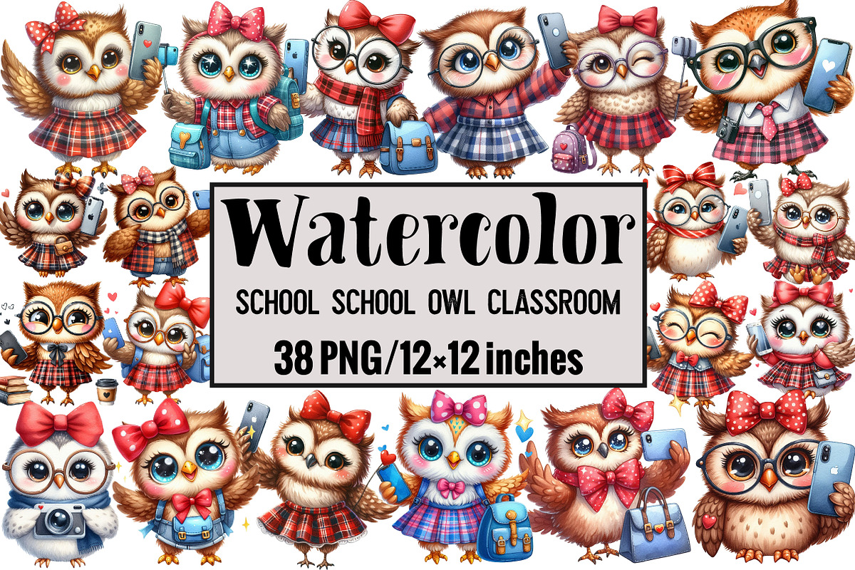 School School Owl Classroom, an Illustration by Design Market (Photo 1 of 3)