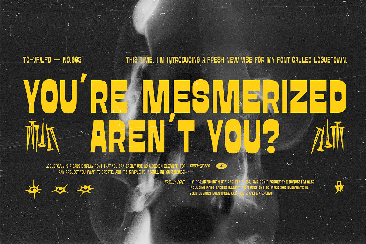 LOGUETOWN SANS DISPLAY, a Sans Serif Font by Tegh co. (Photo 6 of 20)