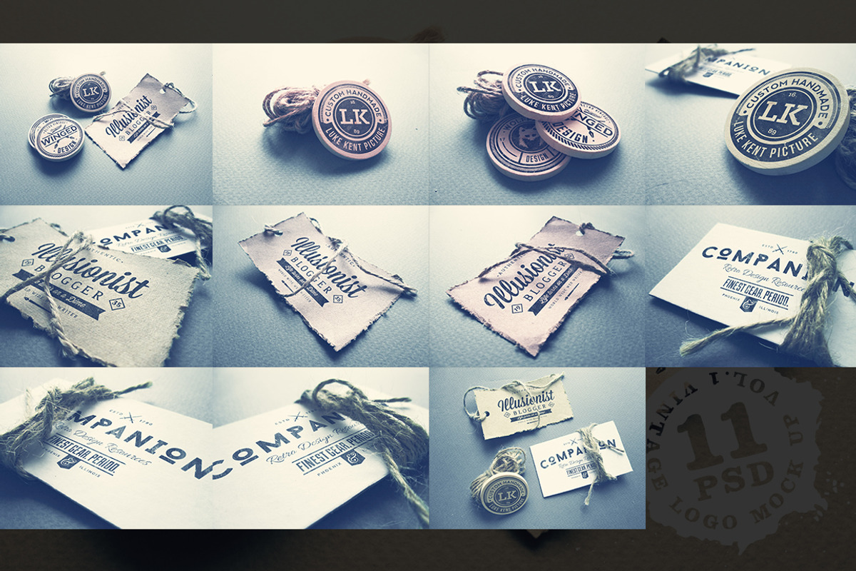 Vintage Logo Mock Up Set Volume 1, a Product Mockup by Yusof Mining (Photo 3 of 5)