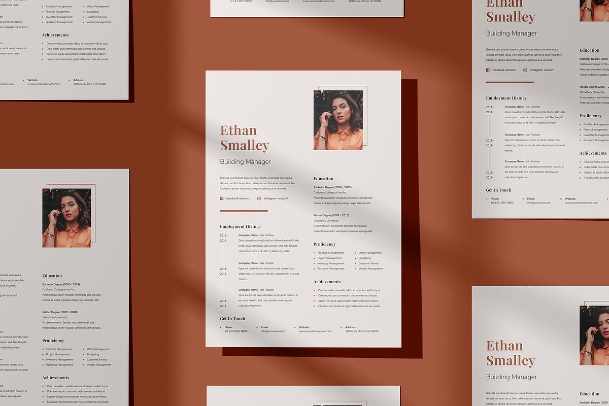 Modern Resume Template CV, a Resume Template by Theme Weavers (Photo 3 of 5)
