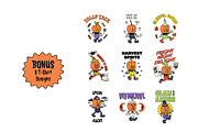 Halloween Cartoon Bundle, an Illustration by The Isian (Thumbnail 30 of 40)