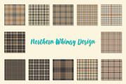 Neutral Plaid Seamless Patterns, a Pattern Graphic by Northern Whimsy Design (Thumbnail 2 of 3)
