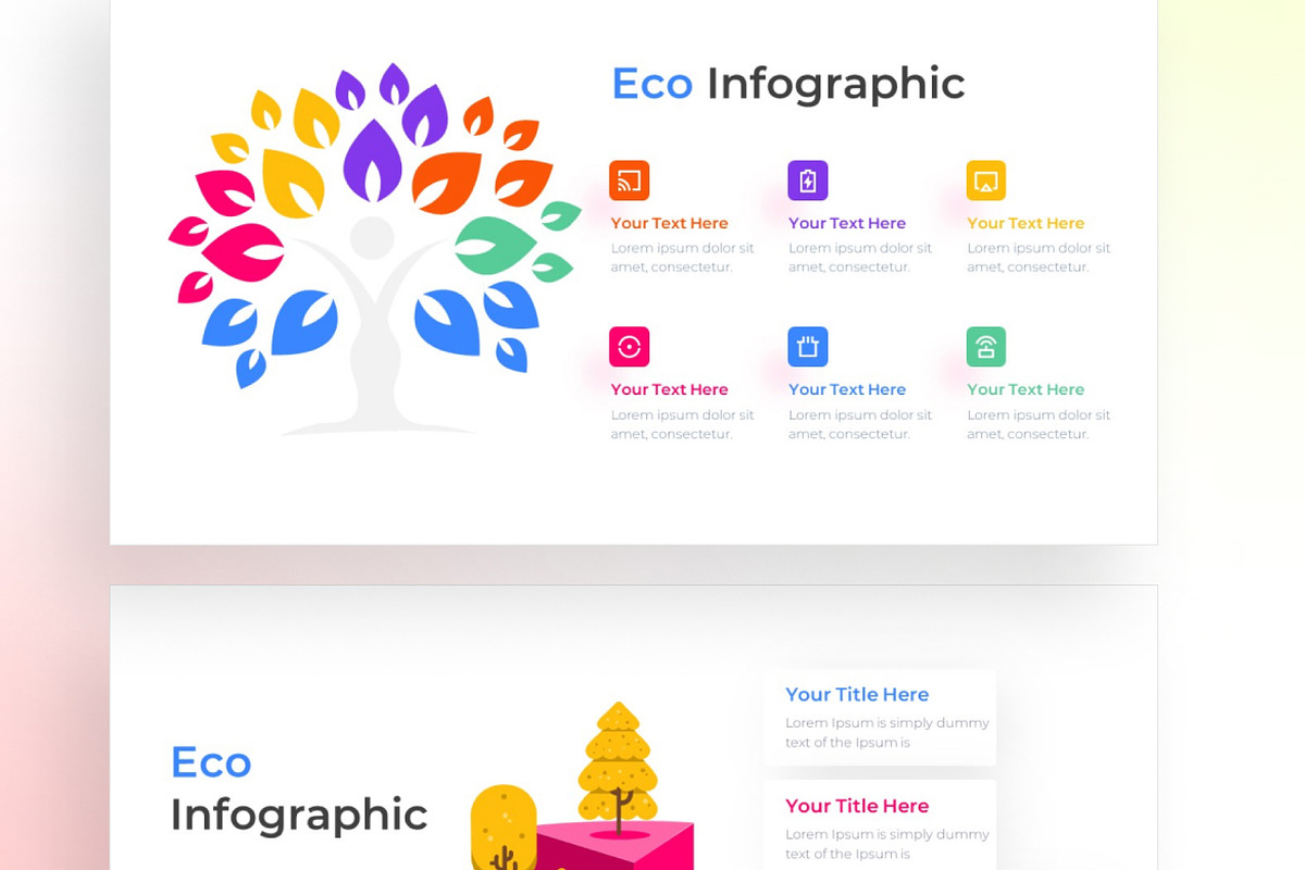 Eco PowerPoint Infographic Template, a Presentation Template by Digitcase x Wealthwells (Photo 4 of 4)