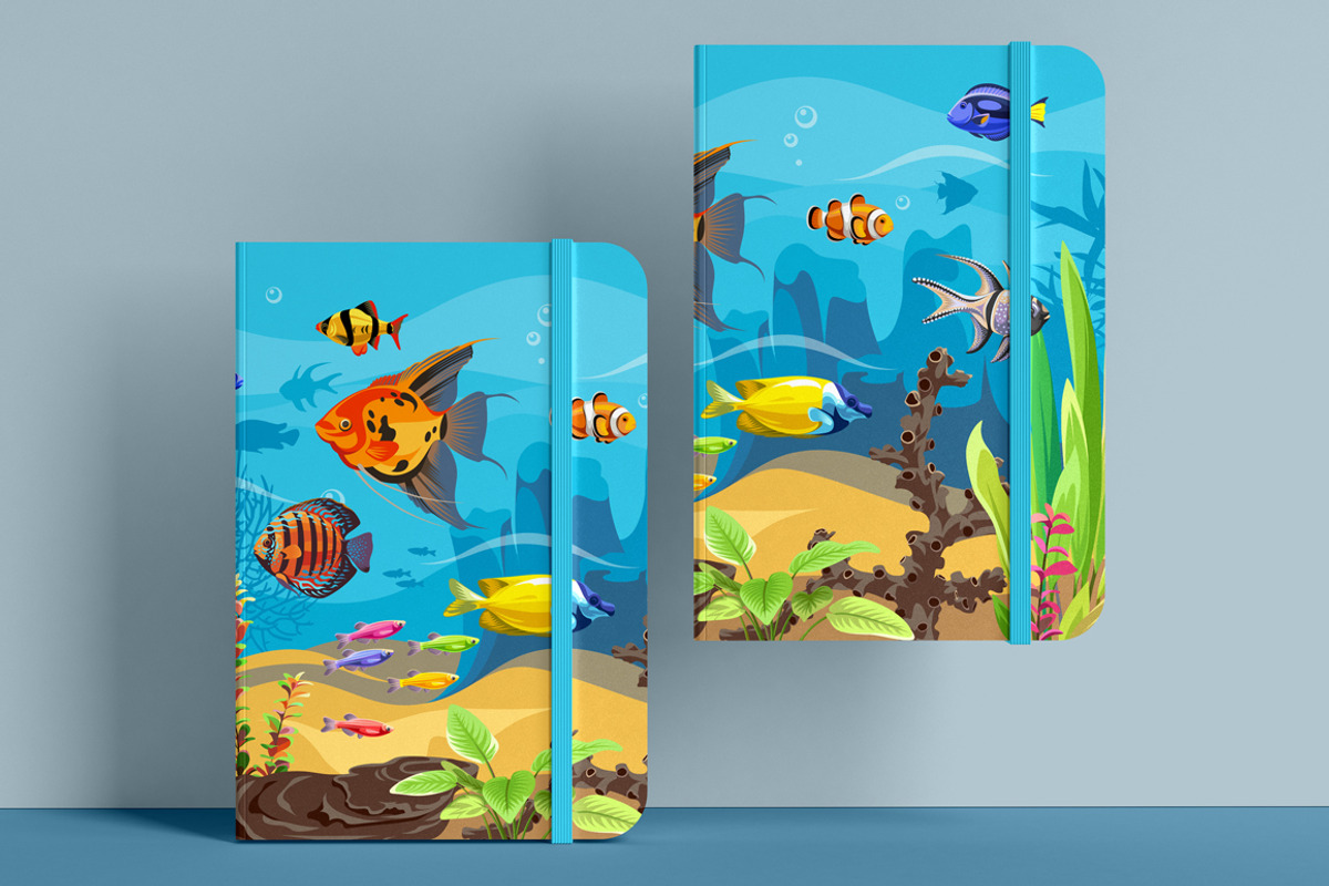 Seascape 1, a Decorative Illustration by Yulia Ogneva (Photo 3 of 4)