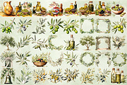Watercolor Olive Clipart Bundle, an Illustration by NiiiNArt (Thumbnail 8 of 12)