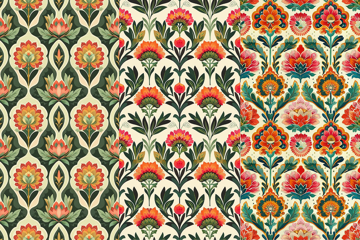 8 Sophia's Blossoms Patterns, a Pattern Graphic by Inknfolly (Photo 3 of 5)