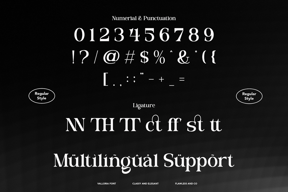 Valloria - Family Serif Font, a Serif Font by Flawless And Co (Photo 10 of 10)
