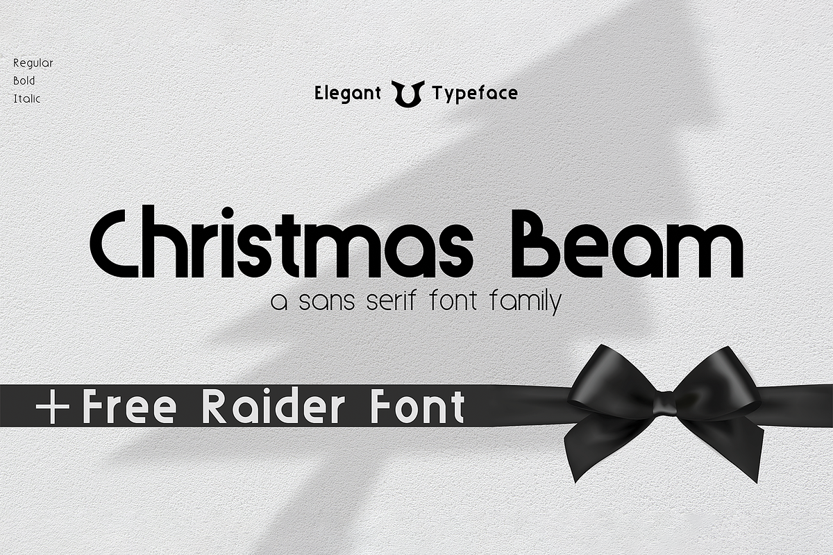 Christmas Beam, a Sans Serif Font by Voleshads (Photo 1 of 8)
