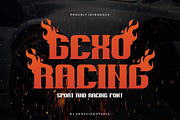 Gexo Racing Font, a Serif Font by QR Design Studio (Thumbnail 1 of 9)