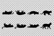 Peeking and Paws Cat Silhouettes Set, an Animal Illustration by Artonix (Thumbnail 2 of 3)