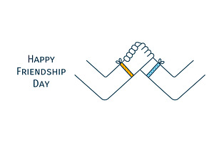 Two hands clasped in homie handshake, a Person Illustration by sceptical cactus