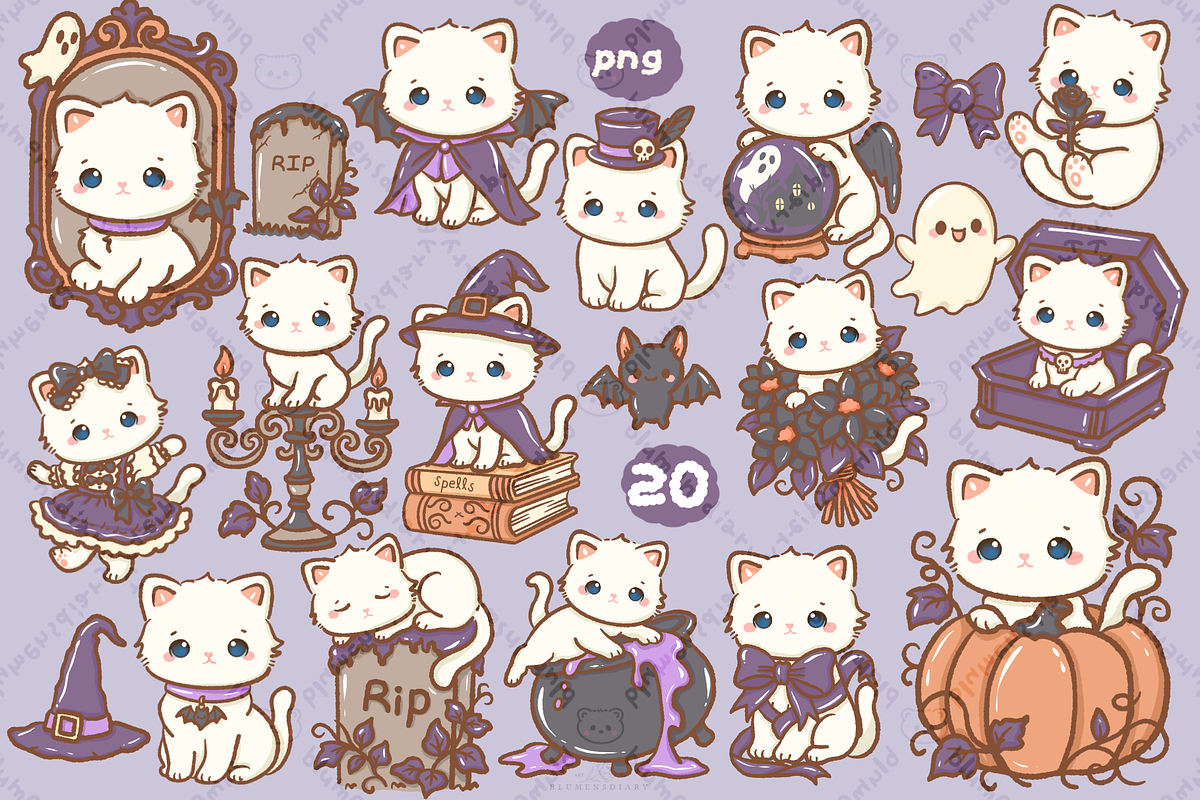 Bianca Gothic Princess Halloween, an Animal Illustration by Blumensdiary (Photo 2 of 7)