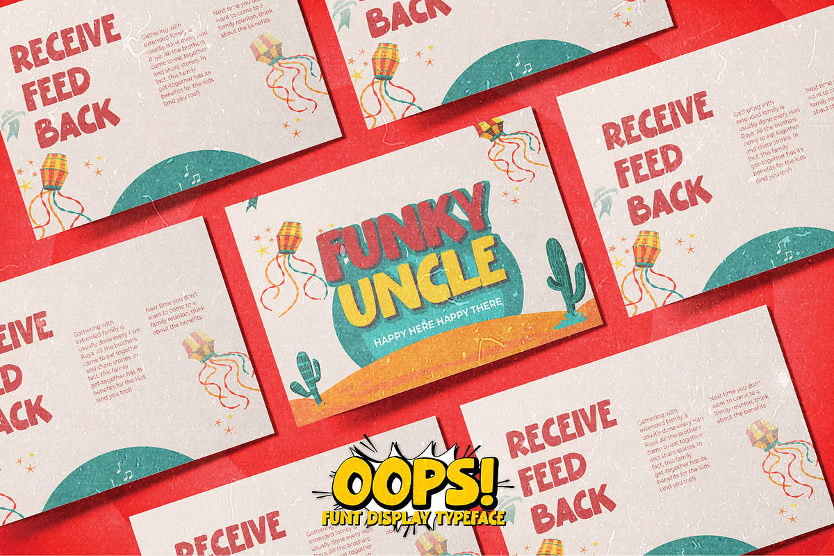 Oops - Fun Display Typeface, a Font by Gassstype (Photo 5 of 8)