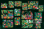 Tropical Paradise, a Decorative Illustration by ViktoriaARTprint (Thumbnail 7 of 8)