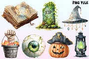 Halloween Sticker Png Bundle., a Graphic by CitraGraphics (Thumbnail 2 of 4)