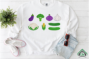 Mini Vegetable Embroidery Designs, an Illustration by Craft Nest (Thumbnail 4 of 6)