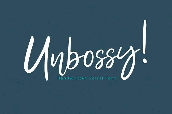 Unbossy | Handdwritten Script Font preview 8