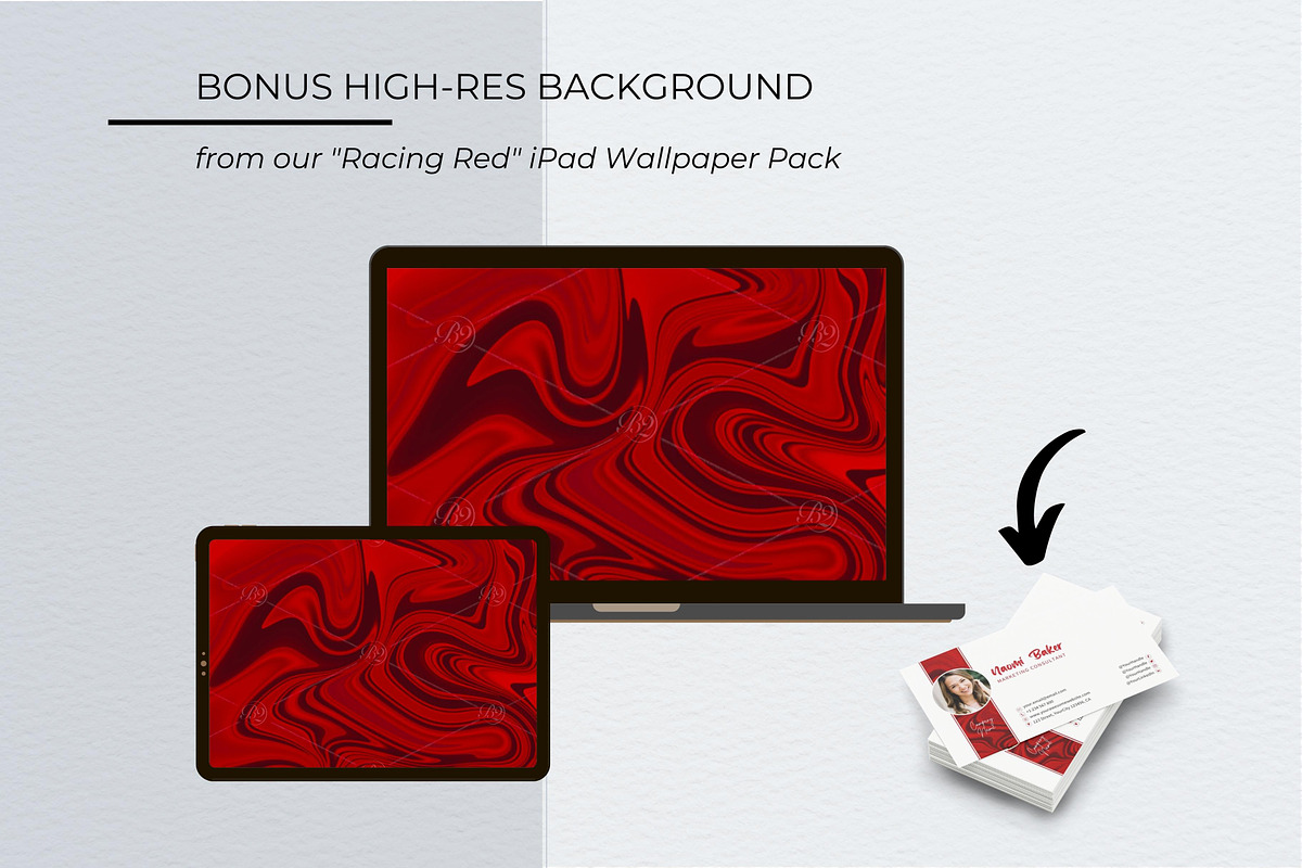 Professional Business Card Template, a Business Card Template by B2 Studio (Photo 4 of 11)