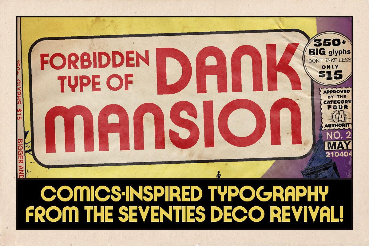 Forbidden Type of Dank Mansion, a Font by category4 (Photo 1 of 6)