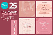 Canva instagram Valentine Template, a Social Media Template by illycreative (Thumbnail 1 of 5)