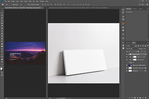 Landscape Canvas Ratio 2x1 Mockup 02