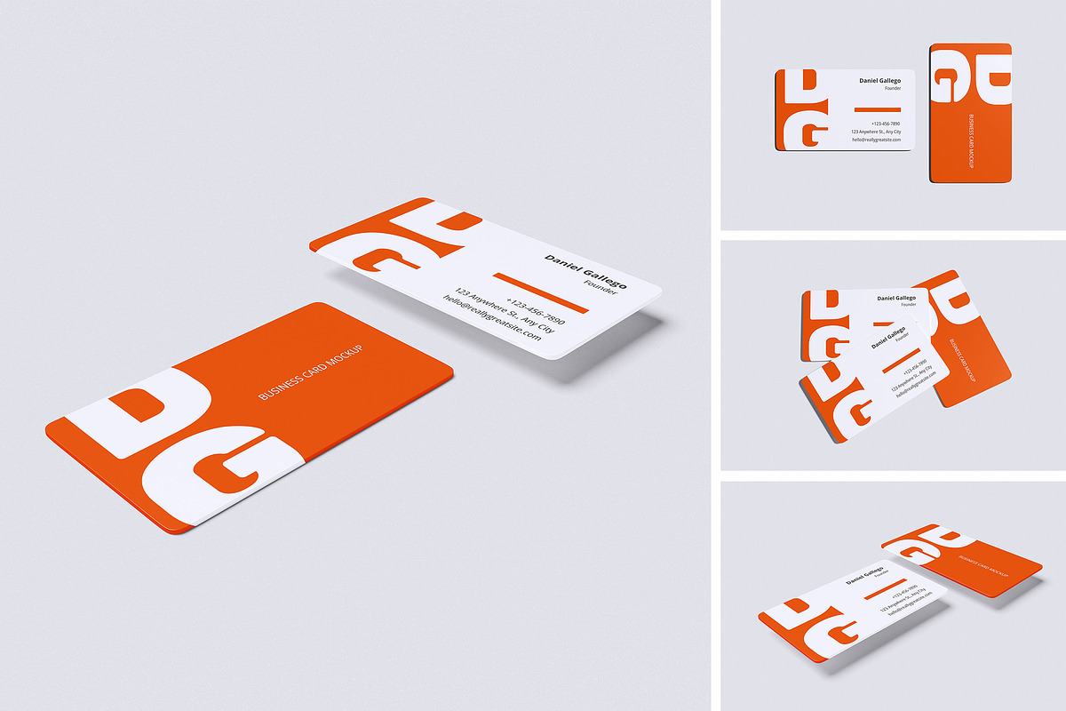Bussines Card Mockup, an Advertising Mockup by HanaSaka_Studio (Photo 4 of 5)