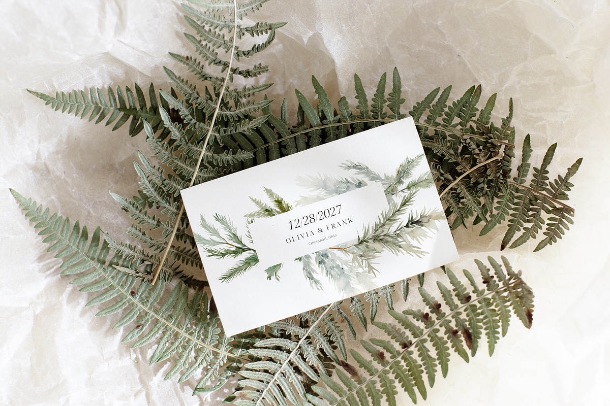 FLORAL WINTER BOX Watercolor Bundle, a Seasonal Illustration by Muse Artist (Photo 88 of 95)