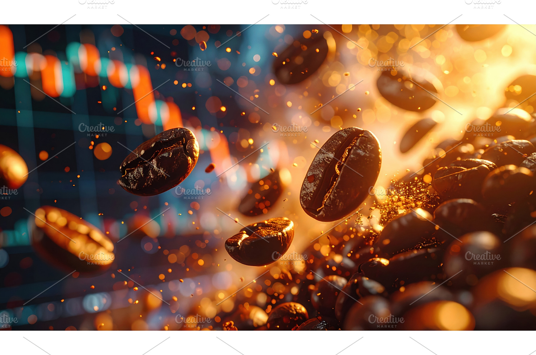 Dynamic scene of roasted coffee, a Food & Drink Photo by Igor Tichonow