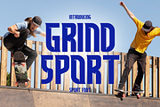 Grind Sport - Display Sport Font, a Font by PutraCetol Studio (Thumbnail 1 of 5)