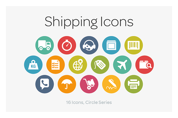 Circle Icons Shipping