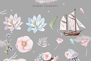 Cosmos moon underwater dreams, an Animal Illustration by nathalieclaire (Thumbnail 8 of 13)