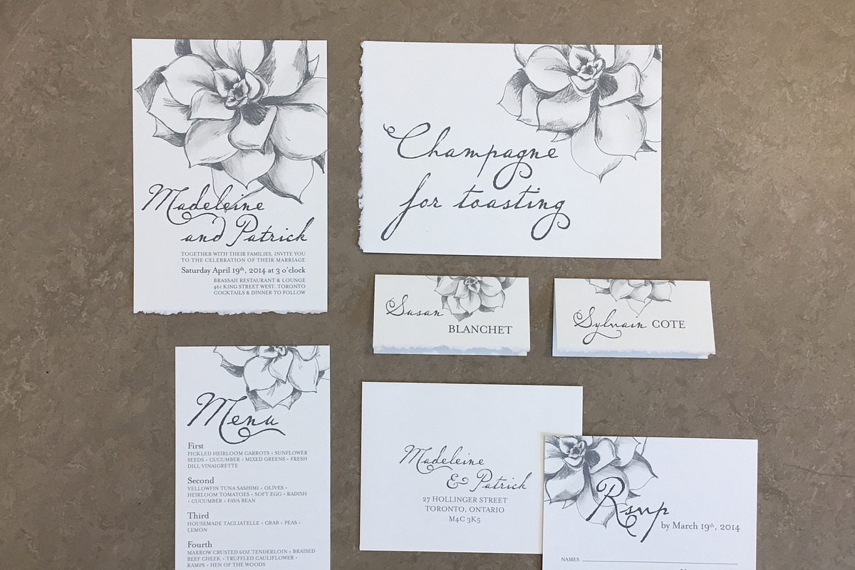 Succulent Wedding Suite, an Invitation Template by Laura K Invitations (Photo 6 of 6)