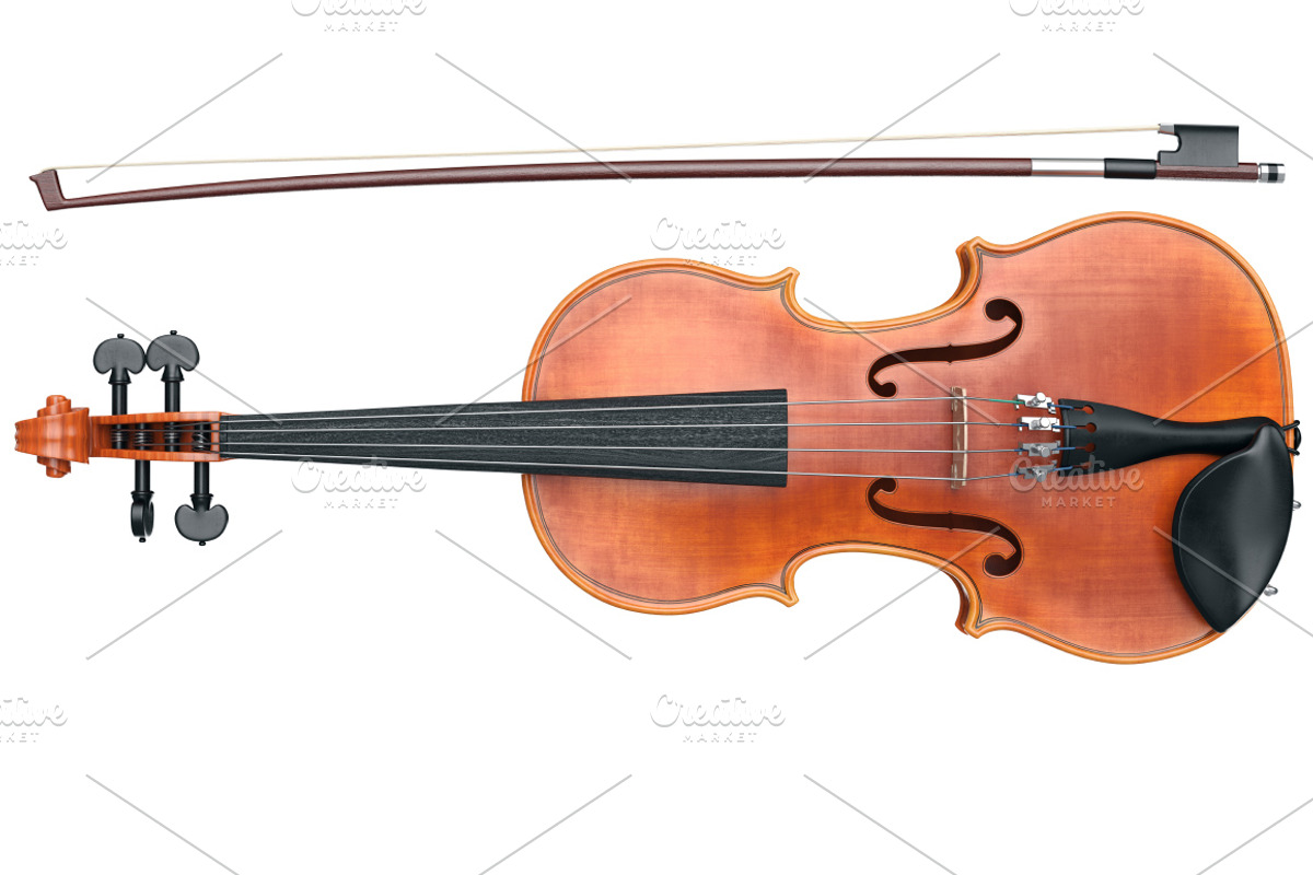 Violin musical equipment, set, an Object Graphic by ARTYuSTUDIO (Photo 9 of 14)