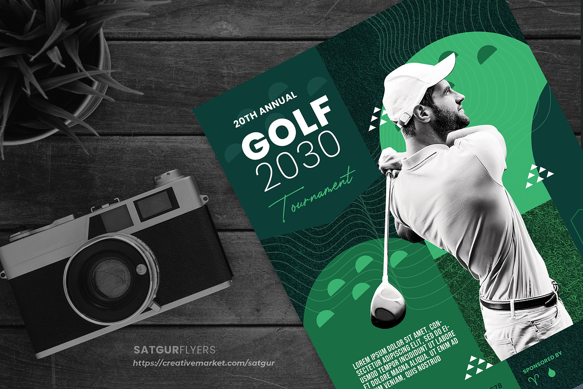 Golf Tournament Flyer Template - PSD, a Flyer Template by Satgur Graphic Design (Photo 6 of 6)